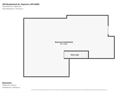 Floorplan - 420 Meadowlark Dr, Raymore, MO 64083 photo 1 of 4