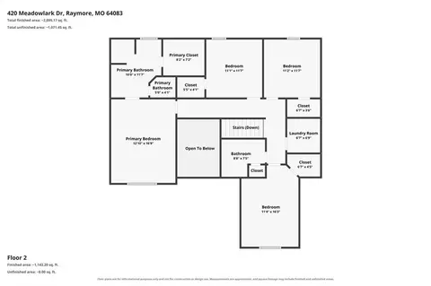 Floorplan - 420 Meadowlark Dr, Raymore, MO 64083 photo 4 of 4