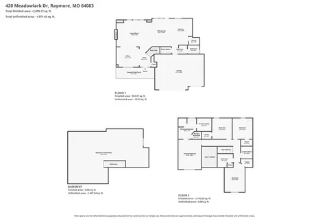 Floorplan - 420 Meadowlark Dr, Raymore, MO 64083 photo 3 of 4