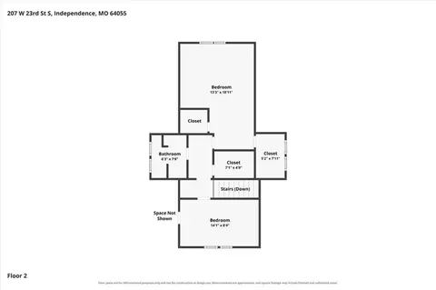 Floorplan - 207 W 23rd St, Independence, MO 64055 photo 2 of 6