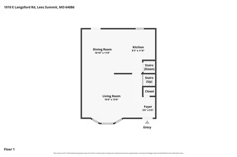 Floorplan - 1010 E Langsford Rd, Lees Summit, MO 64063 photo 2 of 4