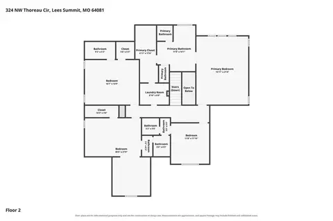 Floorplan - 324 NW Thoreau Cir, Lees Summit, MO 64081 photo 2 of 4