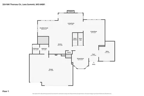 Floorplan - 324 NW Thoreau Cir, Lees Summit, MO 64081 photo 1 of 4