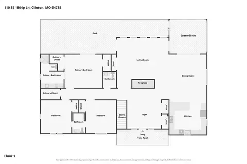 Floorplan - 110 SE 1804p Ln, Clinton, MO 64735 photo 2 of 6