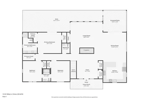 Floorplan - 110 SE 1804p Ln, Clinton, MO 64735 photo 5 of 6