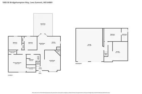 Floorplan - 1005 SE Bridgehampton Way, Lees Summit, MO 64081 photo 2 of 3