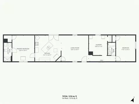 Floorplan - 845 S Carriage Dr, Deepwater, MO 64740 photo 1 of 1
