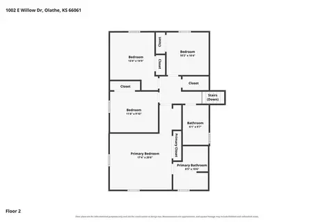 Floorplan - 1002 E Willow Dr, Olathe, KS 66061 photo 2 of 5
