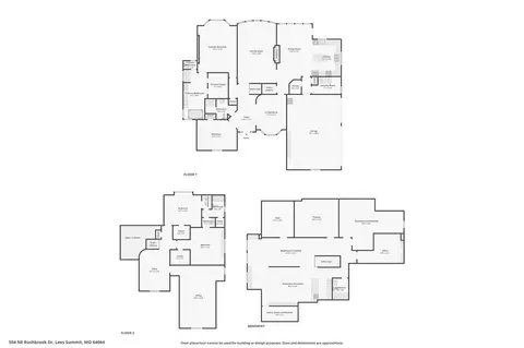 Floorplan - 504 NE Rushbrook Dr, Lees Summit, MO 64064 photo 1 of 4