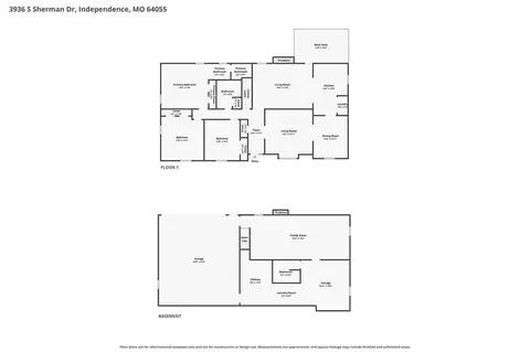 Floorplan - 3936 S Sherman Dr, Independence, MO 64055 photo 2 of 3