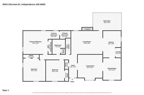 Floorplan - 3936 S Sherman Dr, Independence, MO 64055 photo 3 of 3
