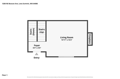 Floorplan - 1208 NE Beacon Ave, Lees Summit, MO 64086 photo 1 of 4