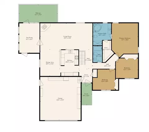 Floorplan - 1185 E 1067 Rd, Lawrence, KS 66047 photo 2 of 3
