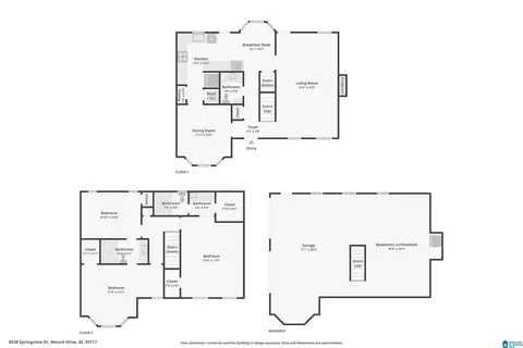 Floorplan - 6038 Springview Dr, Mount Olive, AL 35117 photo 4 of 4
