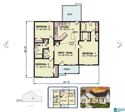 Floorplan - 223 Louise St, Clanton, AL 35045 photo 1 of 1