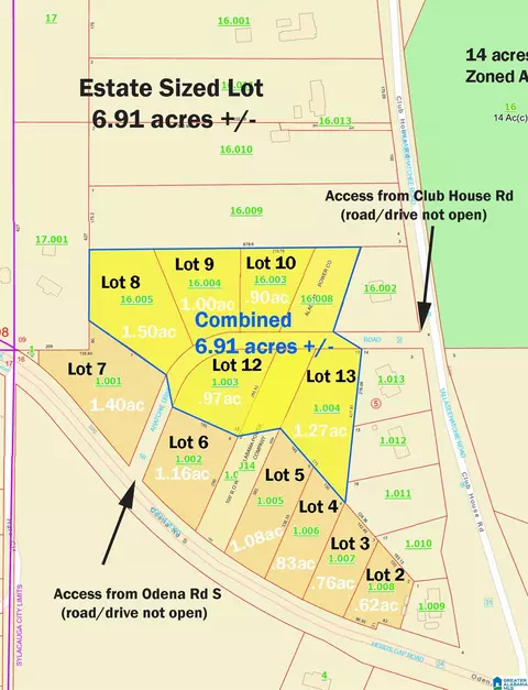 0 Club House Road Lots 891012 And 13 #LOT S 8,9,10,12, AND 13, Sylacauga, AL 35150