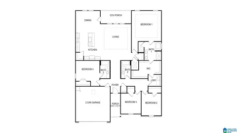 Floorplan - 188 Aberdeen Loop, Calera, AL 35040 photo 1 of 1