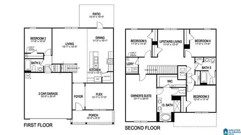 Floorplan - 720 Spruce Cir, Calera, AL 35040 photo 3 of 3