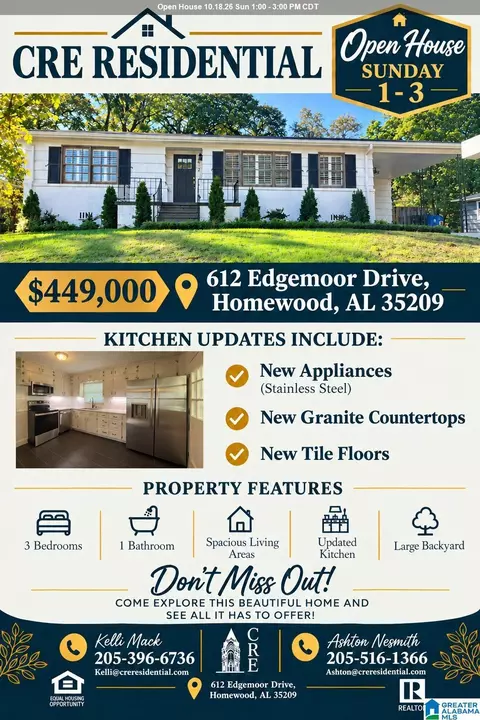 612 Edgemoor Dr, Homewood, AL 35209