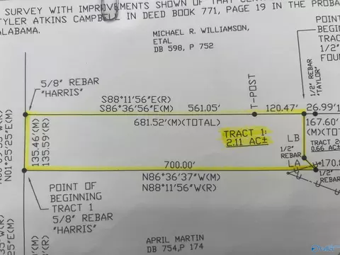 2 11ac Cemetary Rd, Holly Pond, AL 35083