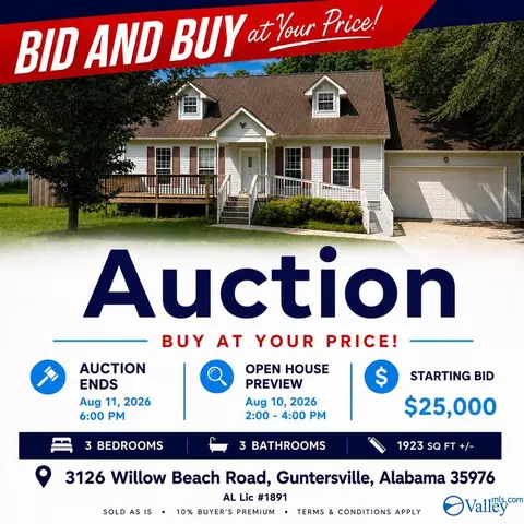 3126 Willow Beach Rd, Guntersville, AL 35976