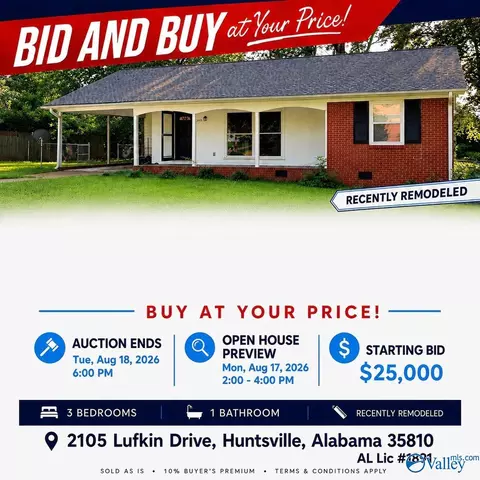 2105 NW Lufkin Dr, Huntsville, AL 35810
