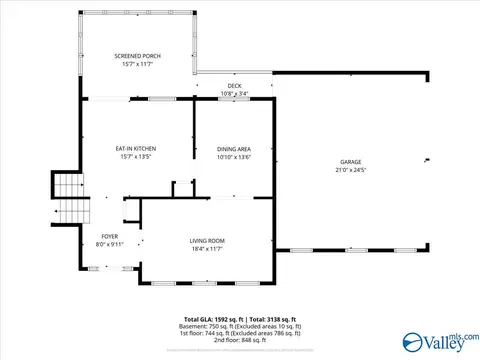 Floorplan - 589 Cobb Rd, Arab, AL 35016 photo 2 of 3
