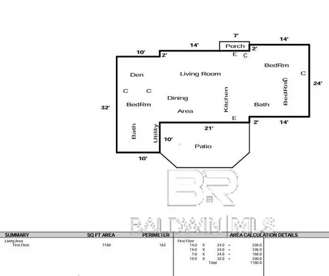 Floorplan - 20 Lancaster Rd, Mobile, AL 36608 photo 1 of 1