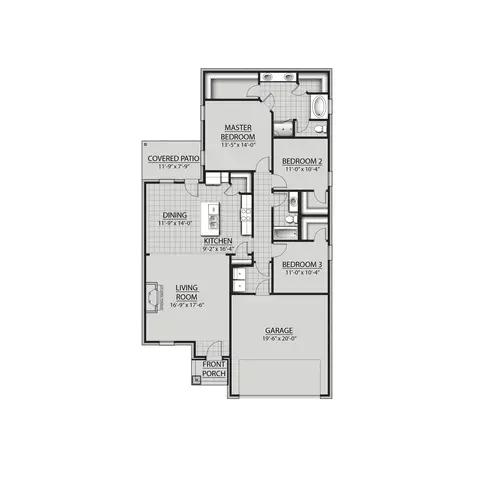 Floorplan - 873 Sumter Loop, Foley, AL 36535 photo 1 of 1