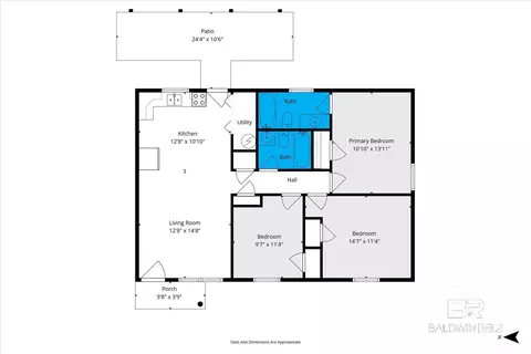 Floorplan - 14165 River Oaks Dr #A & B, Coden, AL 36523 photo 2 of 2