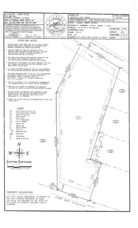 View/Area - 1274 Caney Loop, Lillian, AL 36549 photo 1 of 2