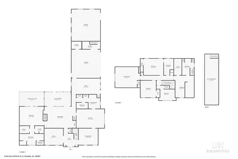 Floorplan - 2104 Marchfield Dr E, Mobile, AL 36693 photo 3 of 6