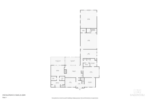 Floorplan - 2104 Marchfield Dr E, Mobile, AL 36693 photo 4 of 6