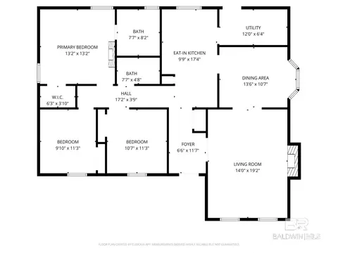 Floorplan - 2850 Pretty Branch Dr, Mobile, AL 36618 photo 1 of 1