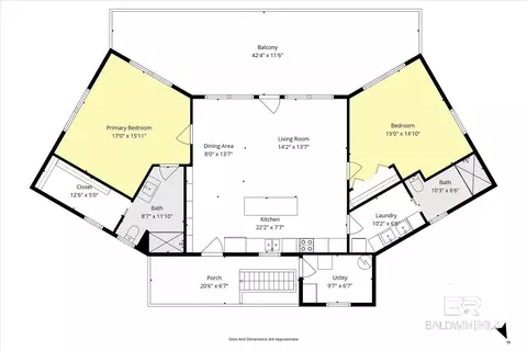 Floorplan - 9100 Shell Belt Rd, Coden, AL 36523 photo 2 of 2