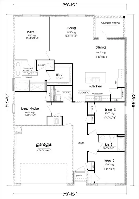 Floorplan - 23641 Unbridled Loop, Daphne, AL 36526 photo 1 of 1