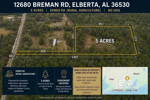 12680 Breman Rd, Elberta, AL 36530