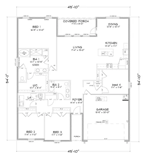 Floorplan - 24184 Rieger Dr, Elberta, AL 36530 photo 1 of 1