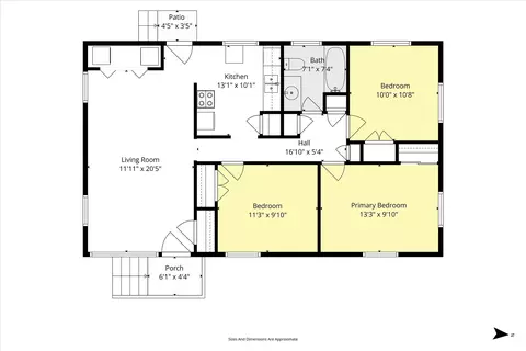 Floorplan - 1453 Mamie Dr, Mobile, AL 36618 photo 1 of 1