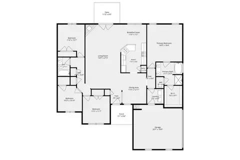 Floorplan - 231 Meadow Run Loop, Foley, AL 36535 photo 1 of 2