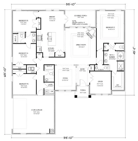 Floorplan - 3865 Newman Rd, Mobile, AL 36695 photo 1 of 1