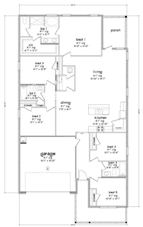 Floorplan - 10679 Relic Rd N, Mobile, AL 36608 photo 1 of 1