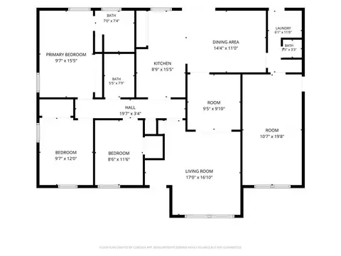 Floorplan - 117 Vanderbilt Dr, Mobile, AL 36608 photo 1 of 1