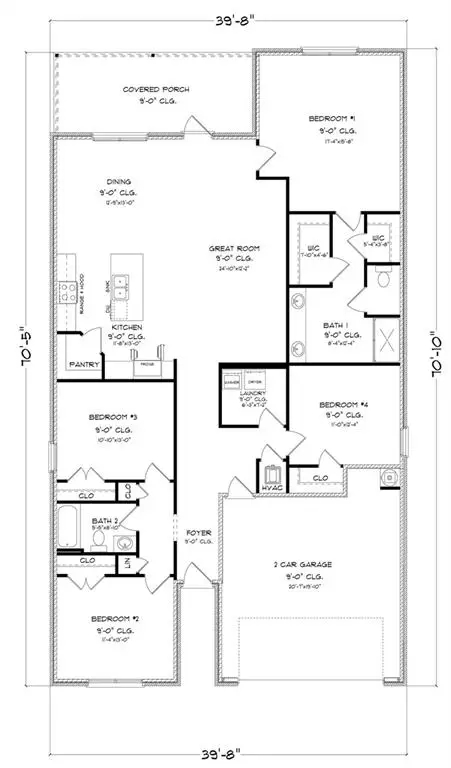 Floorplan - 7628 Anglebrook Rd N, Mobile, AL 36695 photo 1 of 1