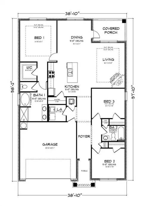 Floorplan - 1073 Realm Rd E, Mobile, AL 36608 photo 1 of 1