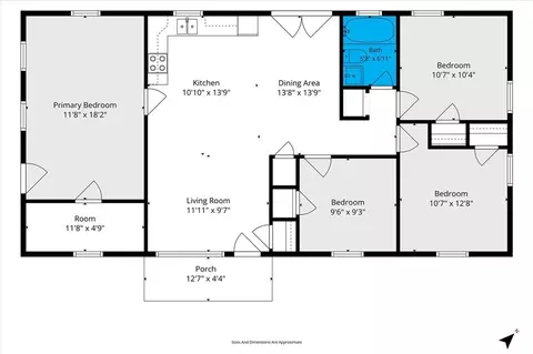 Floorplan - 516 Woodlore Dr, Chickasaw, AL 36611 photo 1 of 1