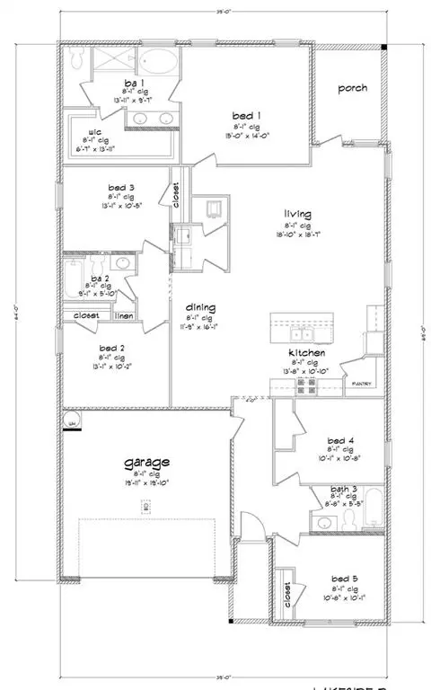 Floorplan - 10318 Lowell St E, Mobile, AL 36695 photo 1 of 1