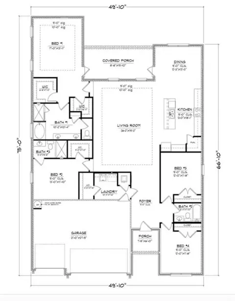 Floorplan - 10439 Heritance Rd, Mobile, AL 36608 photo 1 of 1