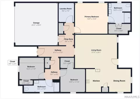 Floorplan - 375 Kohn Dr, Millbrook, AL 36054 photo 1 of 1