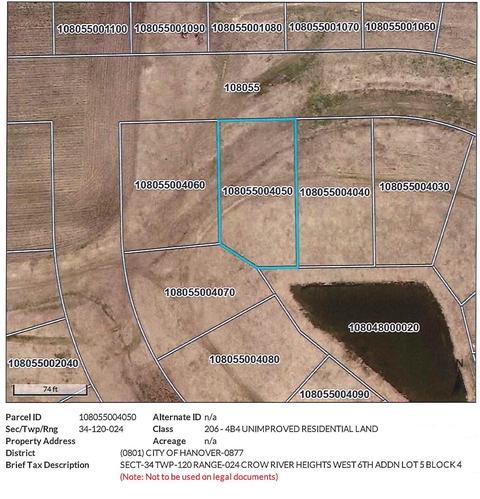 Lot 5 Block 4 Jasmine Avenue Ne, Hanover, MN 55341
